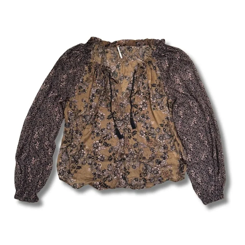 Free People Womens Hendrix Printed Top - S